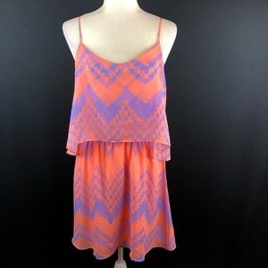 Freebird Geo Print Tiered Dress